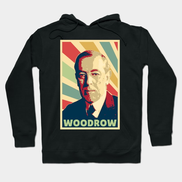 Woodrow Wilson Vintage Colors Hoodie by Nerd_art